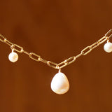 Delilah Tiered Pearl Necklace