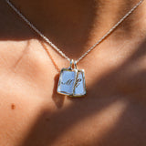 Moment in Time Initial Tag Necklace