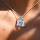 Moment in Time Initial Tag Necklace