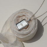Moment in Time Initial Tag Necklace
