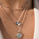 Puffy Heart Lock Necklace