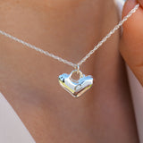 Puffy Heart Lock Necklace