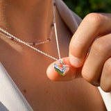 Puffy Heart Lock Necklace