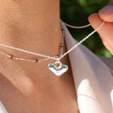Puffy Heart Lock Necklace