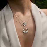 Stamped Heart Necklace