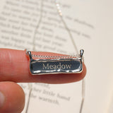 Horizontal Signature Necklace