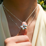 Marshmallow Daisy Necklace