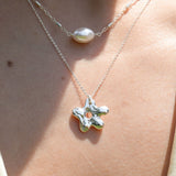 Marshmallow Daisy Necklace