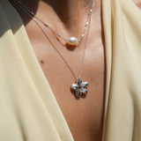 Marshmallow Daisy Necklace