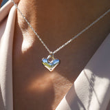 Puffy Heart Lock Necklace