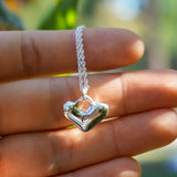 Puffy Heart Lock Necklace