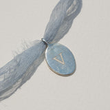 Moonlit Letters Oval Necklace